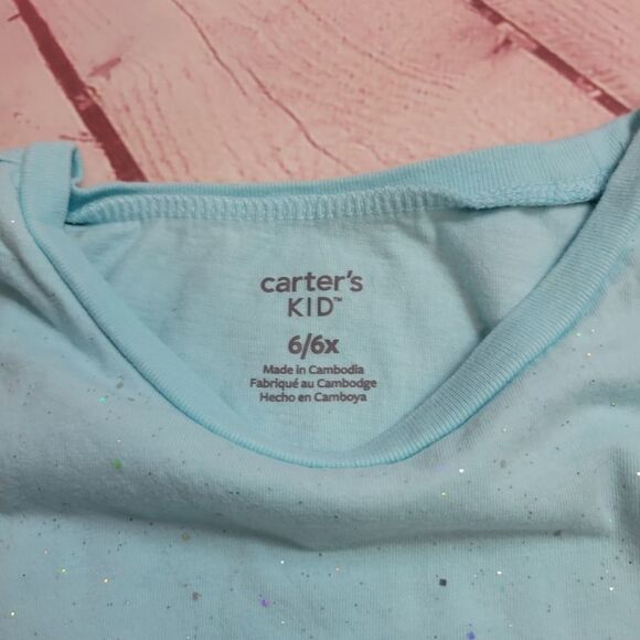 Carter's kid shimmering shirt 6/6x - Picture 3 of 3